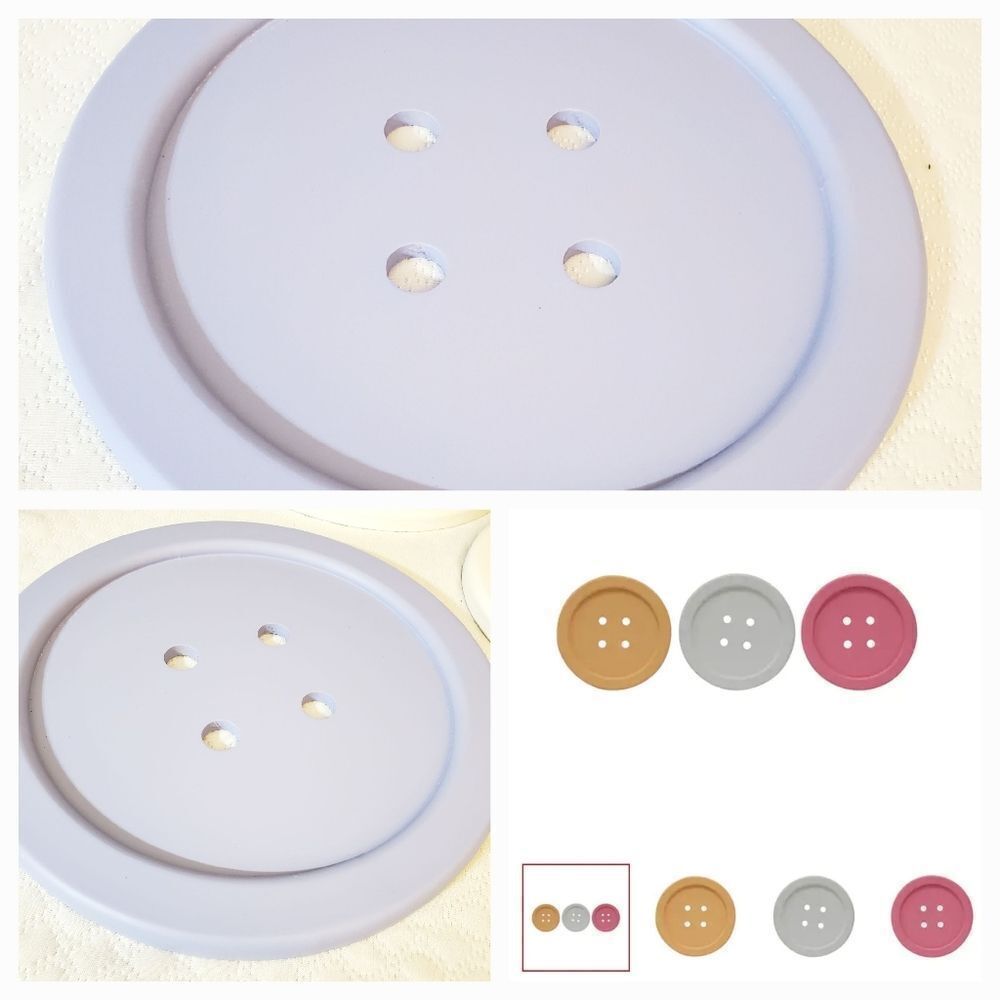 Blue Button Wall Decor